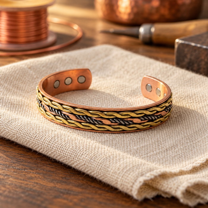 Tapestry Copper Bracelet