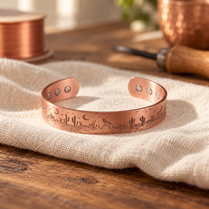 Sunstone Copper Bracelet