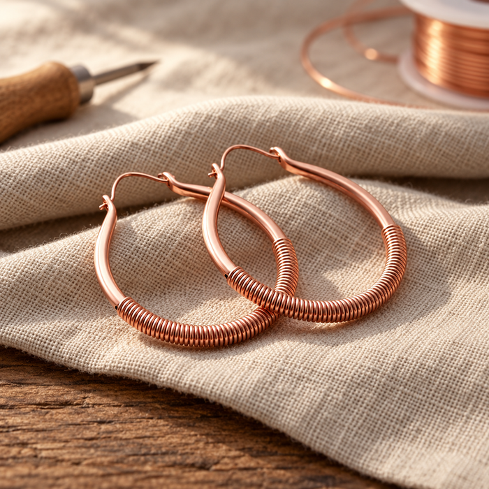 Anvilwood Copper Earrings