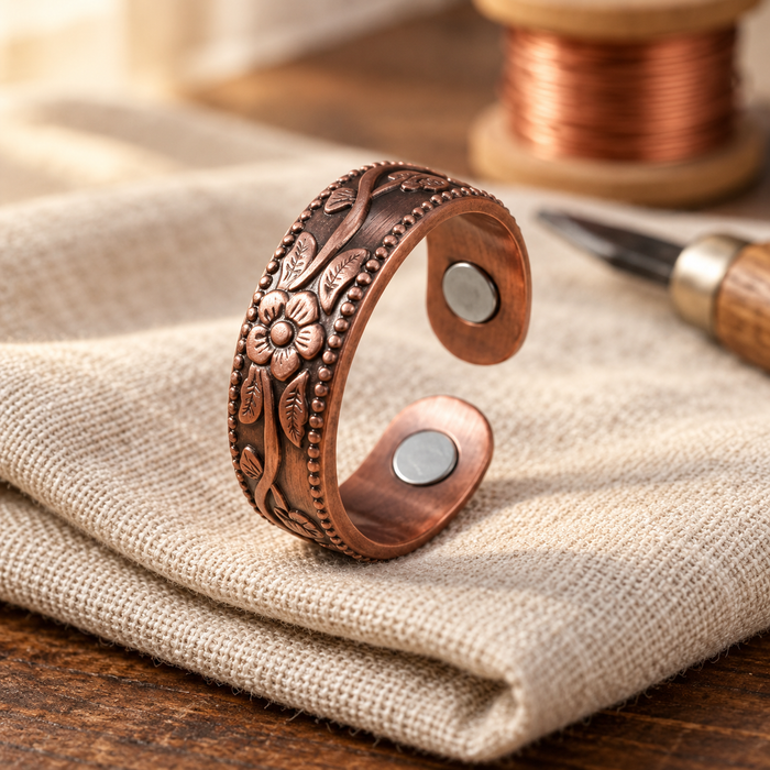 Camellia Copper Ring