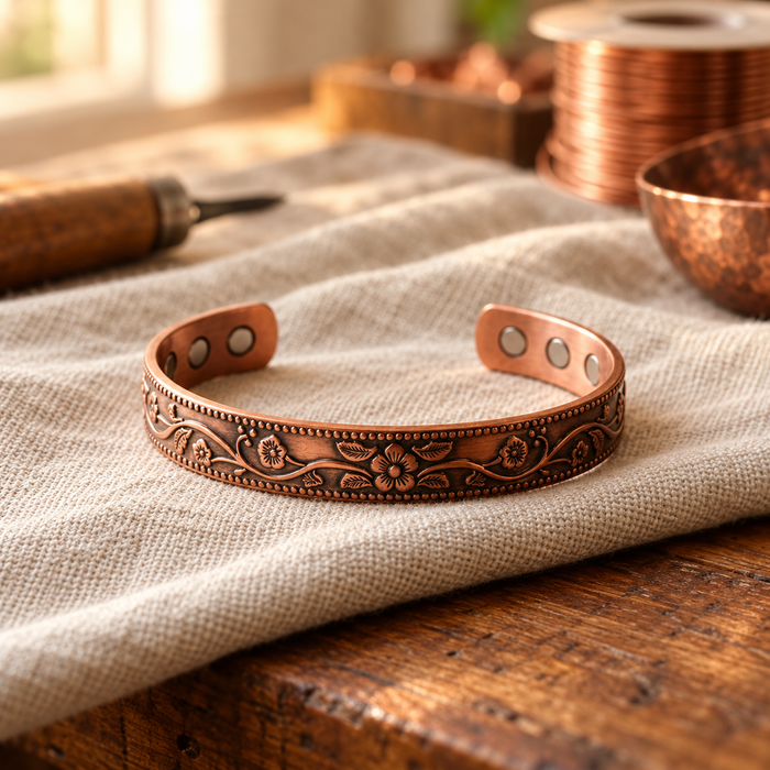 Bellflower Copper Bracelet