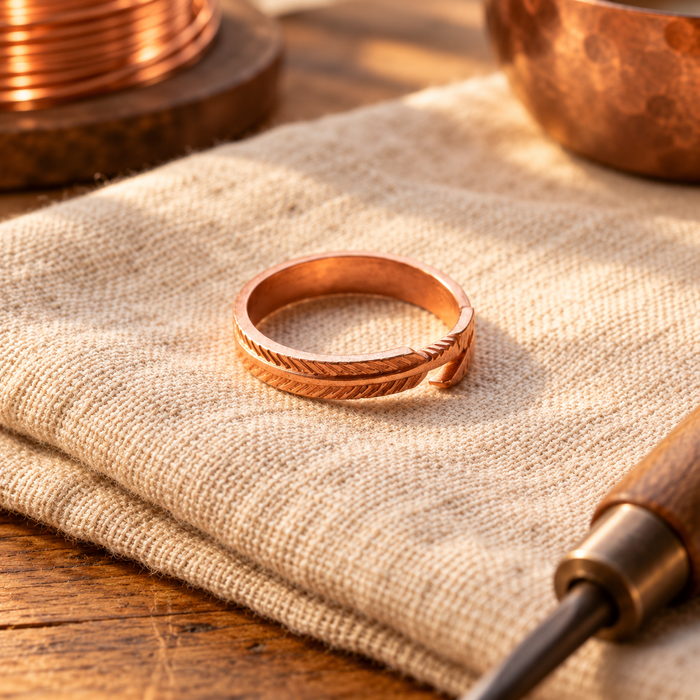 Laurel Copper Ring