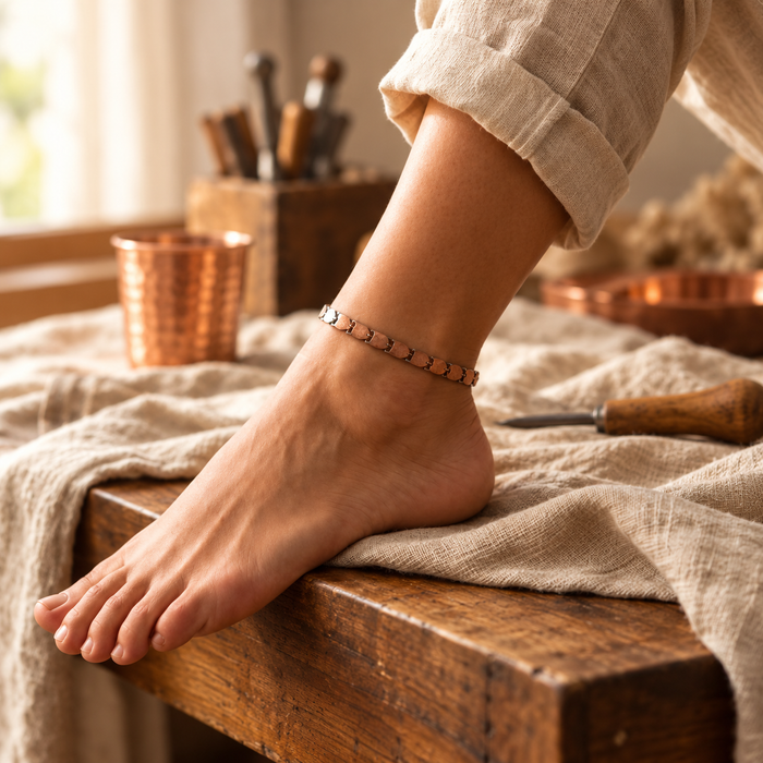 Coastline Copper Anklet