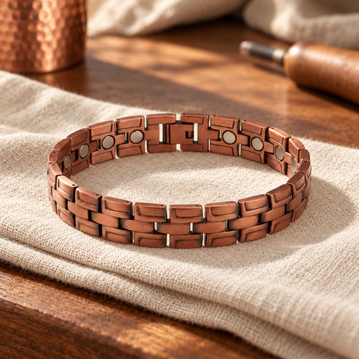Thistle Men's Copper Bracelet