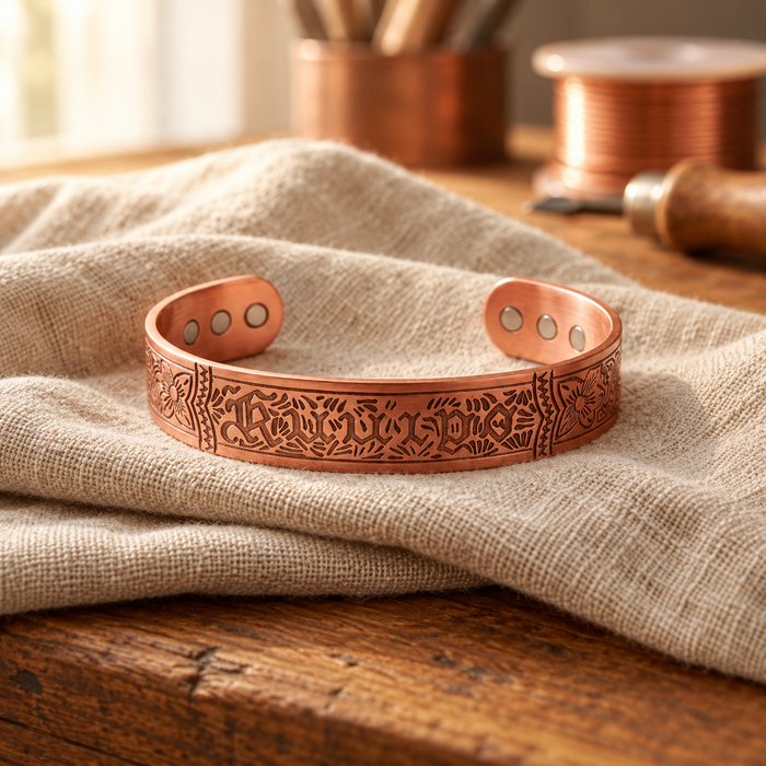 Seaglass Copper Bracelet