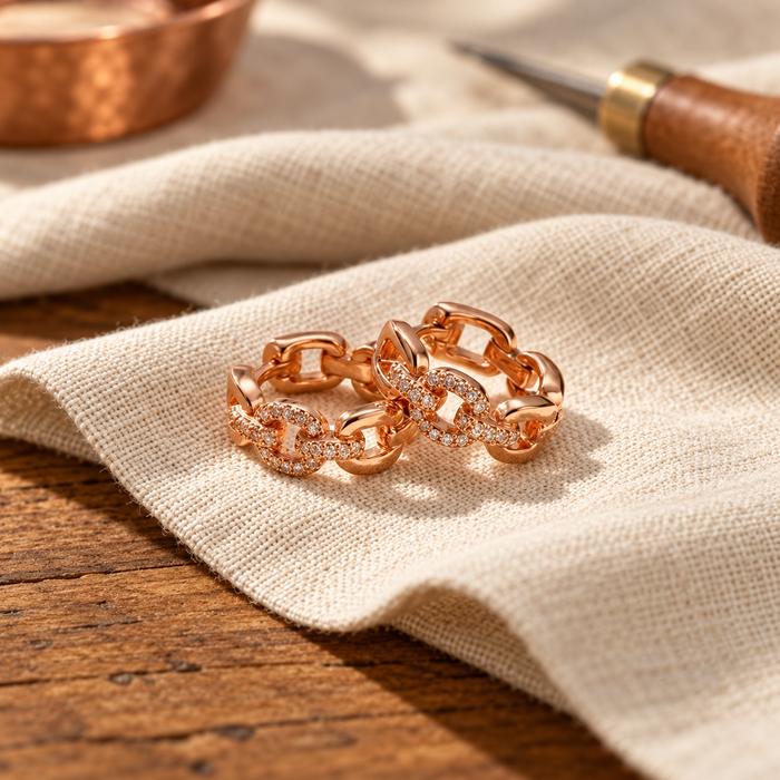 Earthlight Copper Earrings